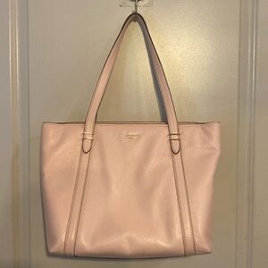 NWT KATE SPADE Oakwood Street CHANDRA Pebbled Leather Soft Rose TOTE Carryall